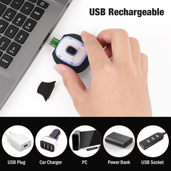 Unisex LED Beanie Knit Skull Cap USB Rechargeable NWT NIP - Picture 6 of 10